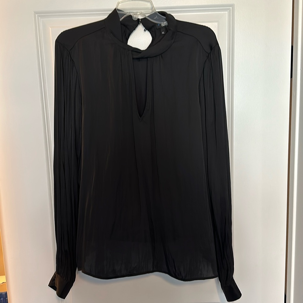 PAIGE Ceres Top Long Sleeve Twisted Collar
